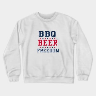 BBQ Beer Freedom Crewneck Sweatshirt